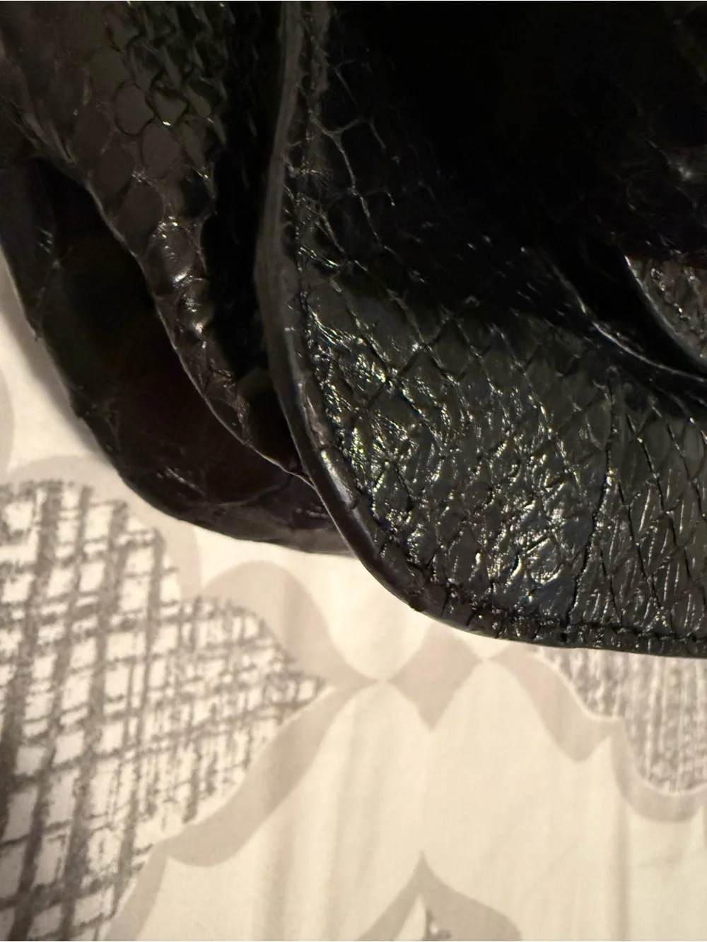 Proenza Schouler Black Python PS1 bag